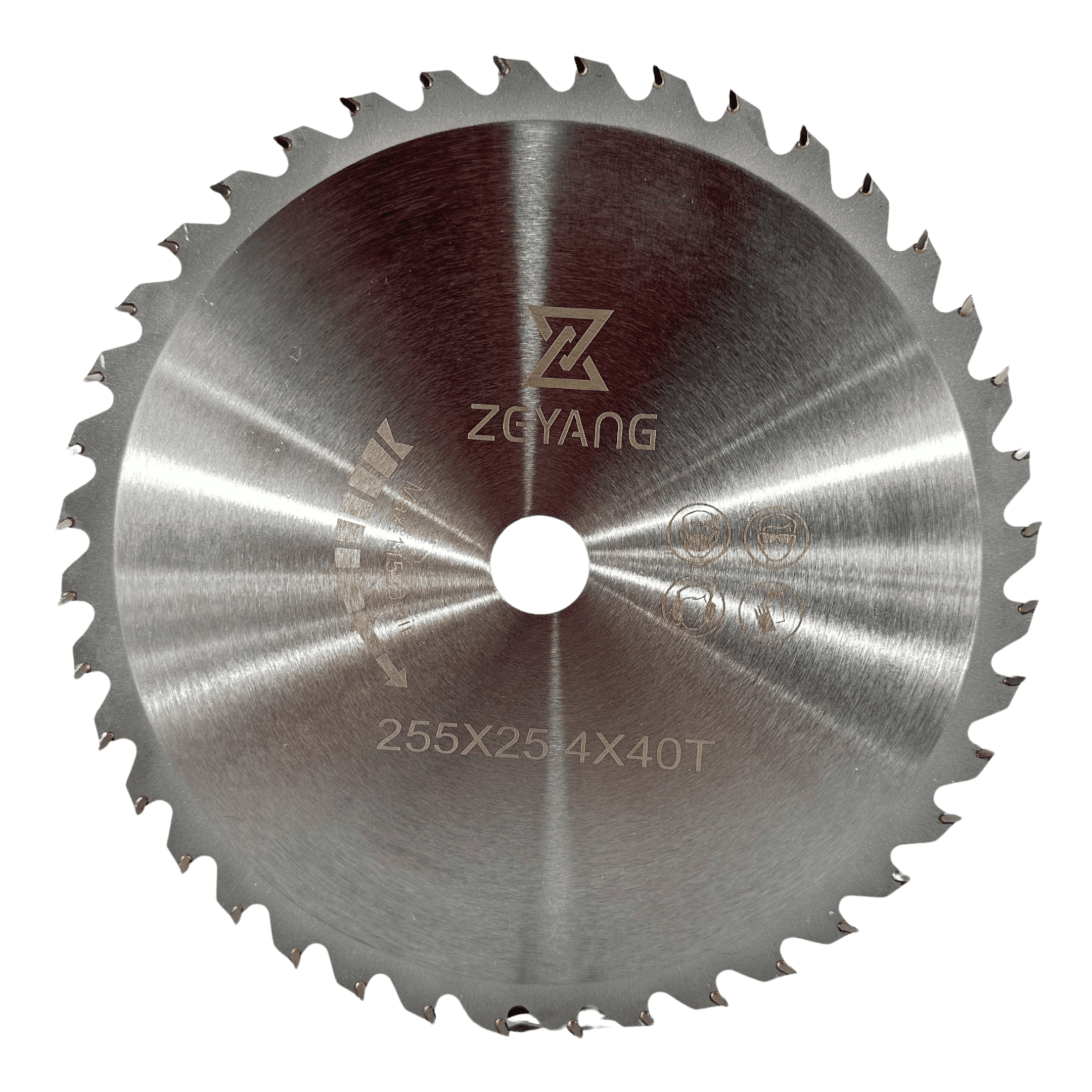 Disco 40 dientes zeyang®gold para desbrozadora Ø255mm 2.0mm espesor 25.4mm perforación